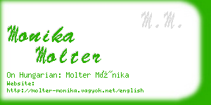 monika molter business card